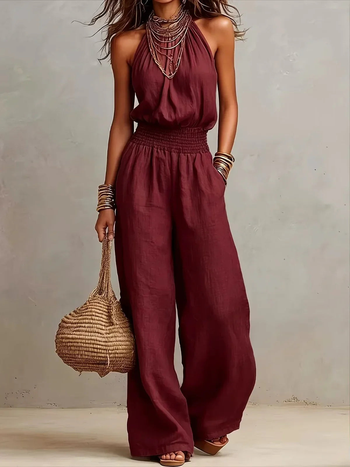 YAMILA | MONO CON CUELLO HALTER