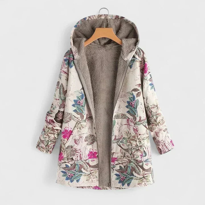 Claudia | Chaqueta Botánica con Capucha