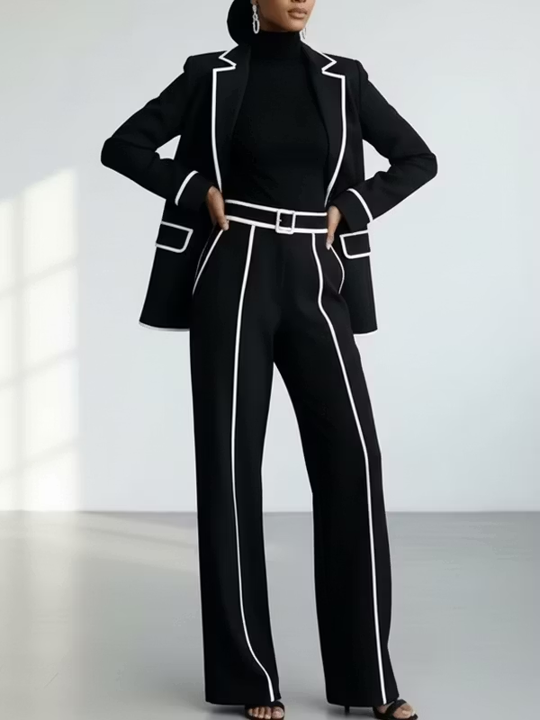 Claudia | Conjunto de Blazer y Pantalón Ancho