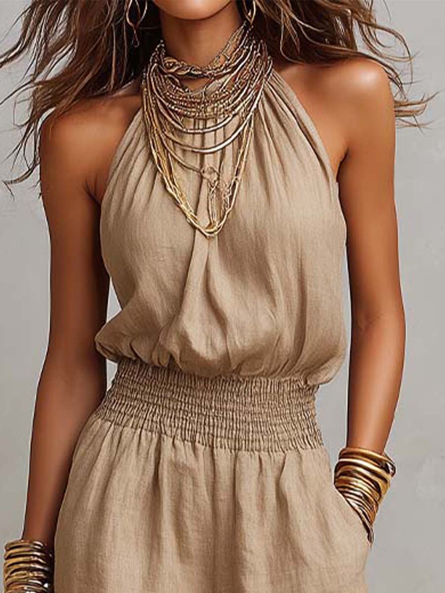 YAMILA | MONO CON CUELLO HALTER