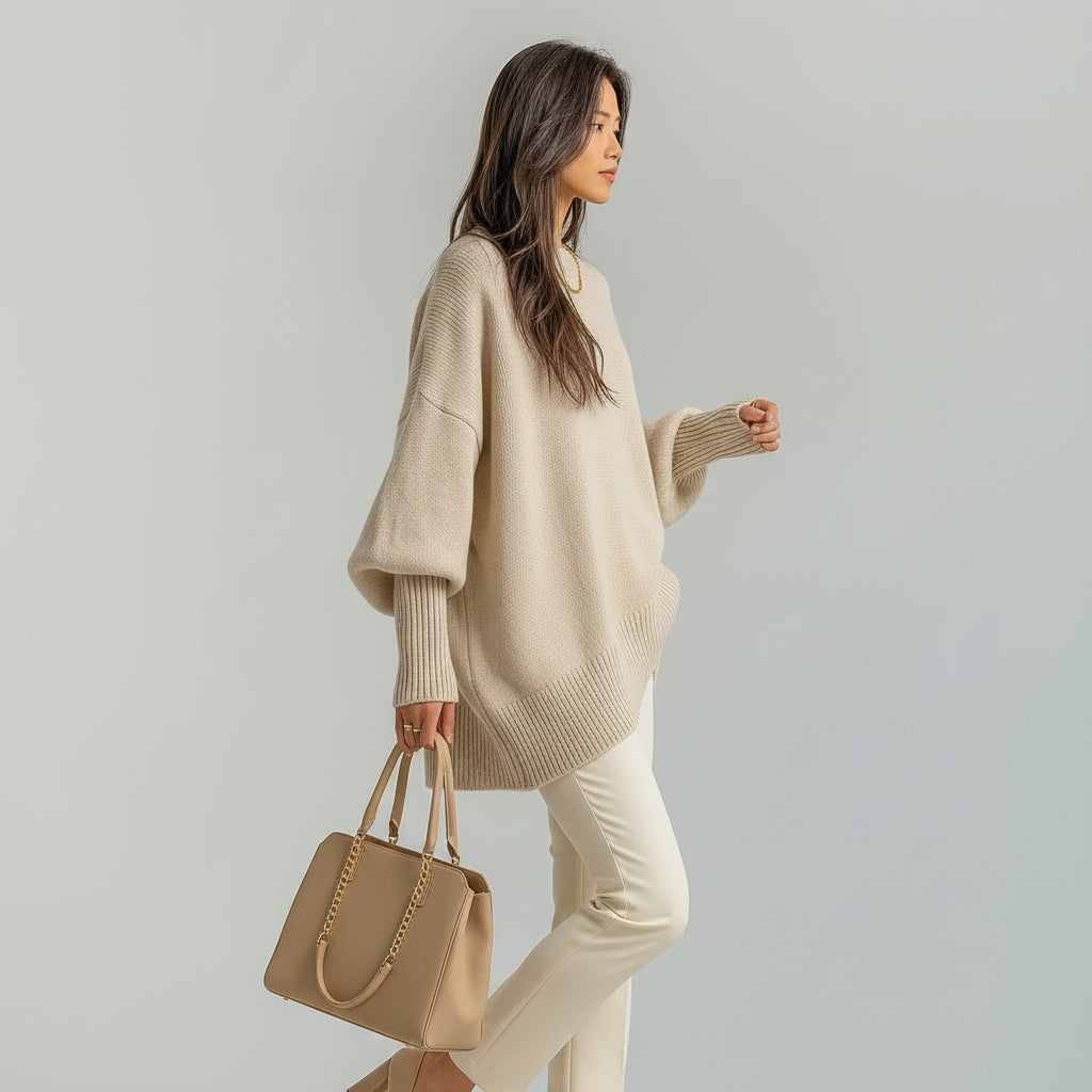 Helene | Draped Asymmetrical Poncho