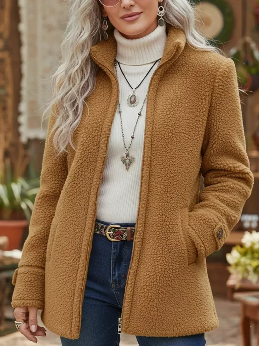 Deanna | Chaqueta Cómoda de Cuello Alto