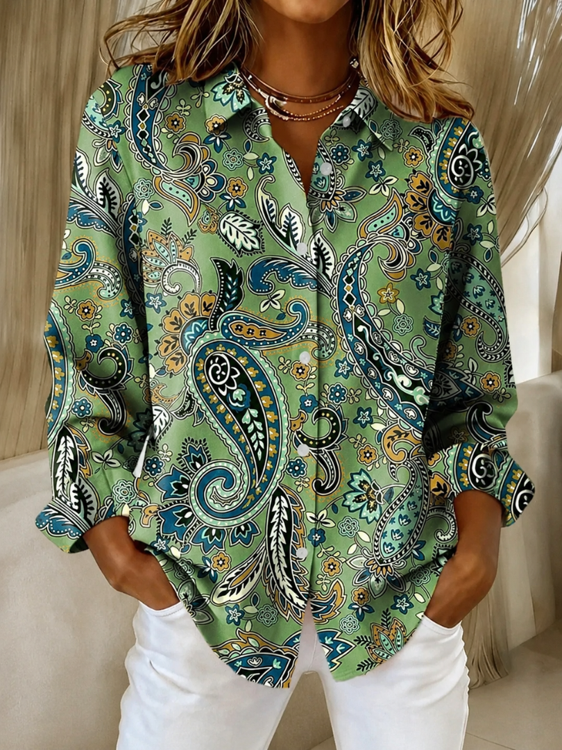 Carolina | Blusa con Estampado Paisley