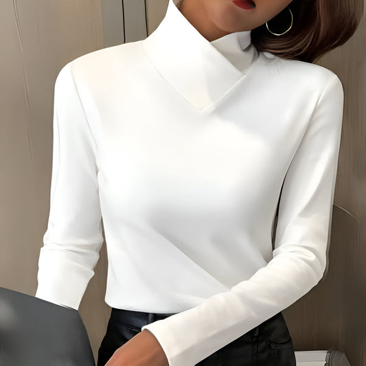 Corinna | Elegante Top de Cuello Alto