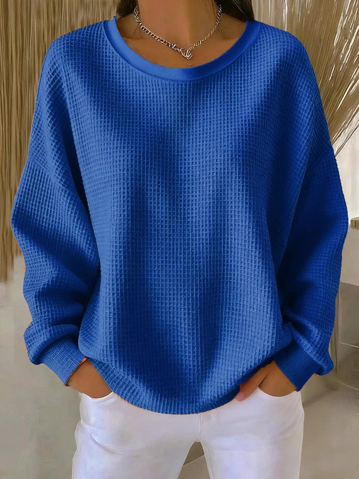 Cecilia | Suéter Relajado de Textura Waffle