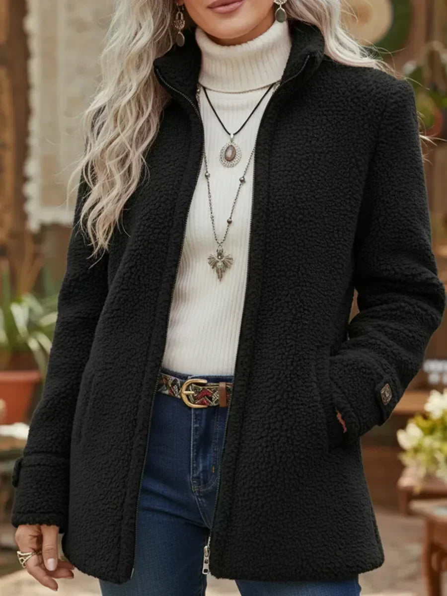 Deanna | Chaqueta Cómoda de Cuello Alto