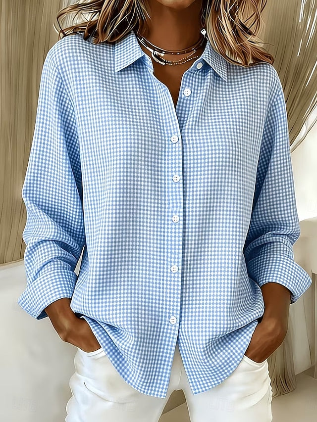Fernanda | Blusa Casual de Cuadros