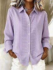 Claudia | Blusa Casual de Rayas