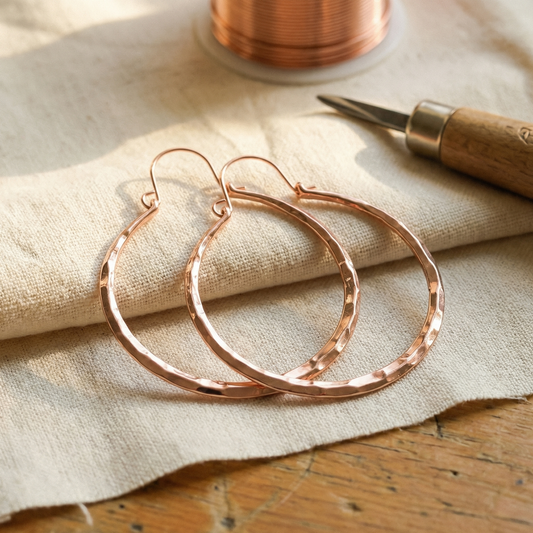 Pendientes de Cobre Willow
