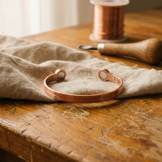 Pulsera de Cobre Musgo