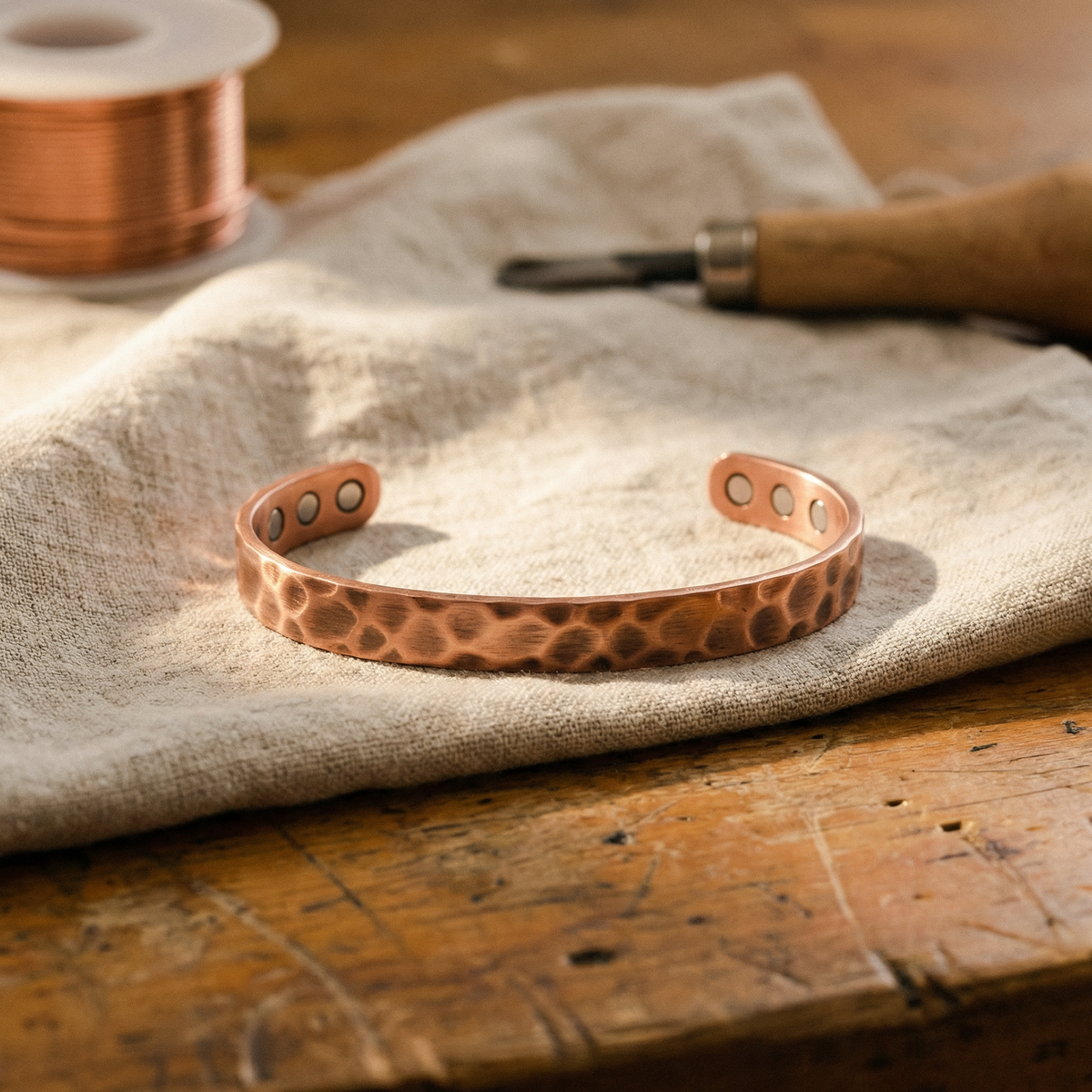 Pulsera de Cobre Surcada