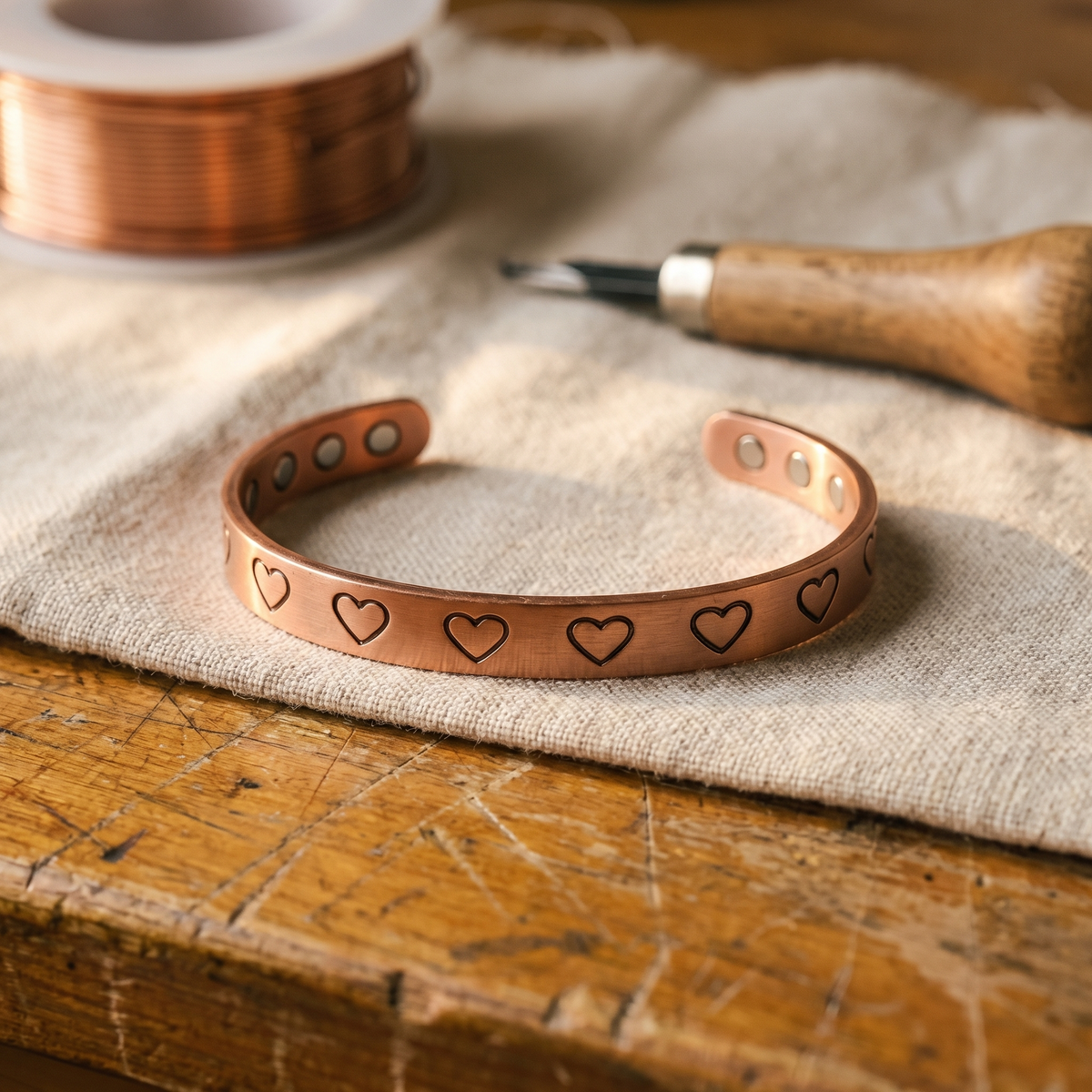 Pulsera de Cobre Arcilla