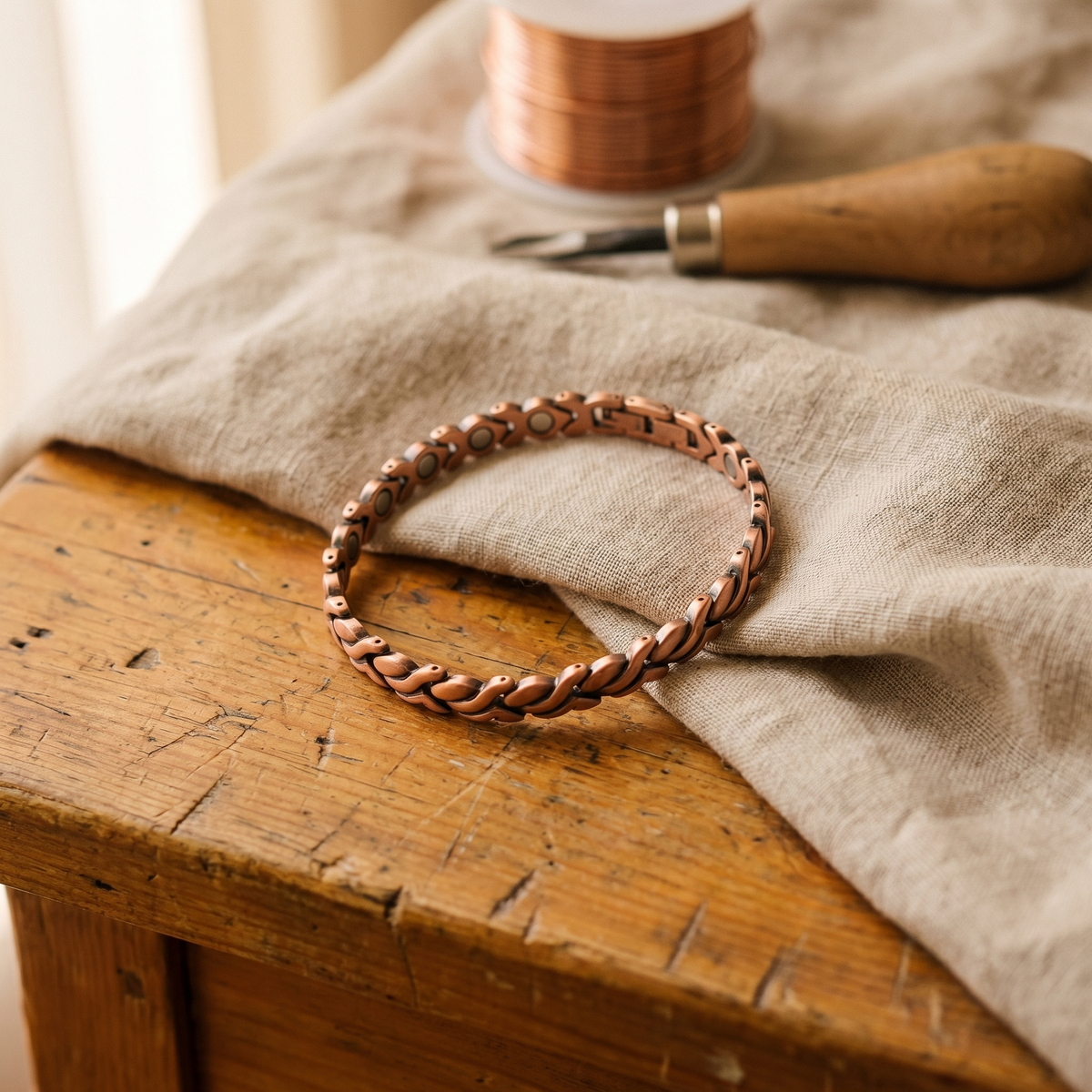 Pulsera de Tobillo de Cobre Dune