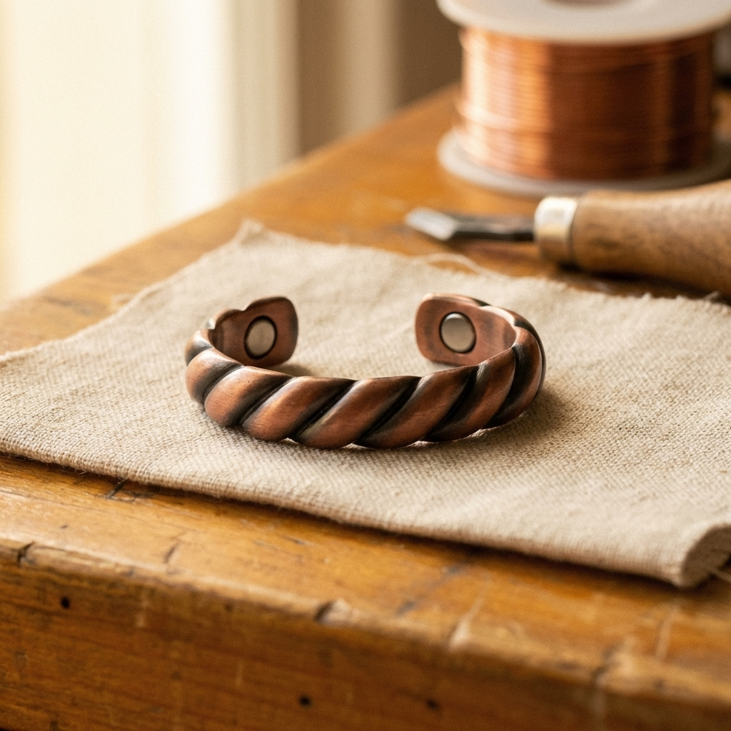 Anillo de Cobre de Cuarzo