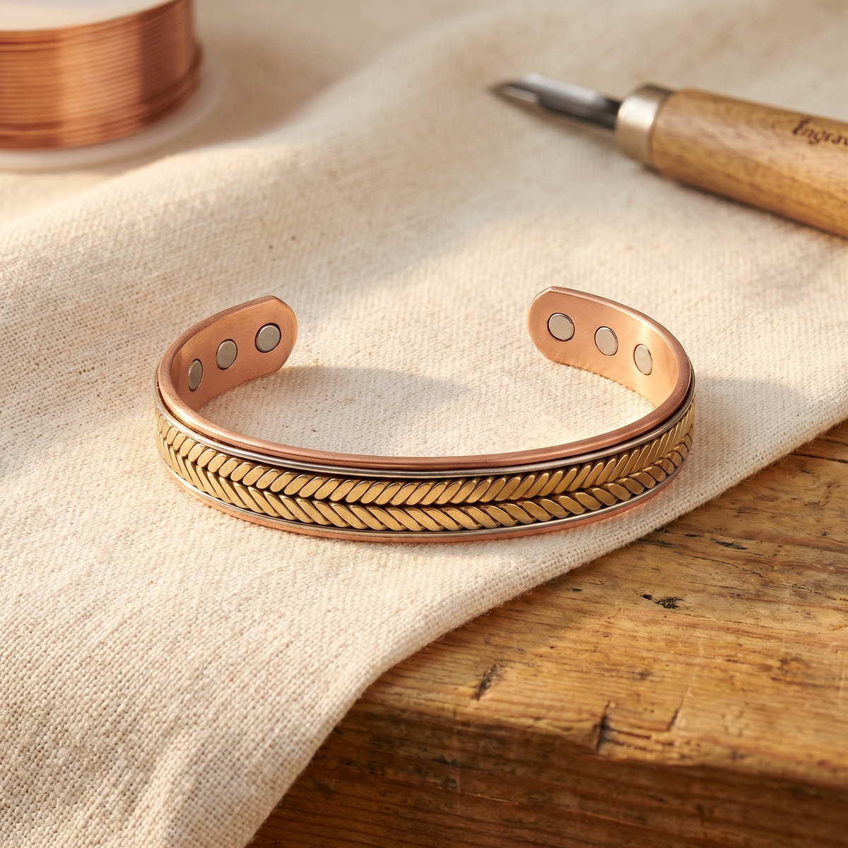 Pulsera de Cobre del Viento