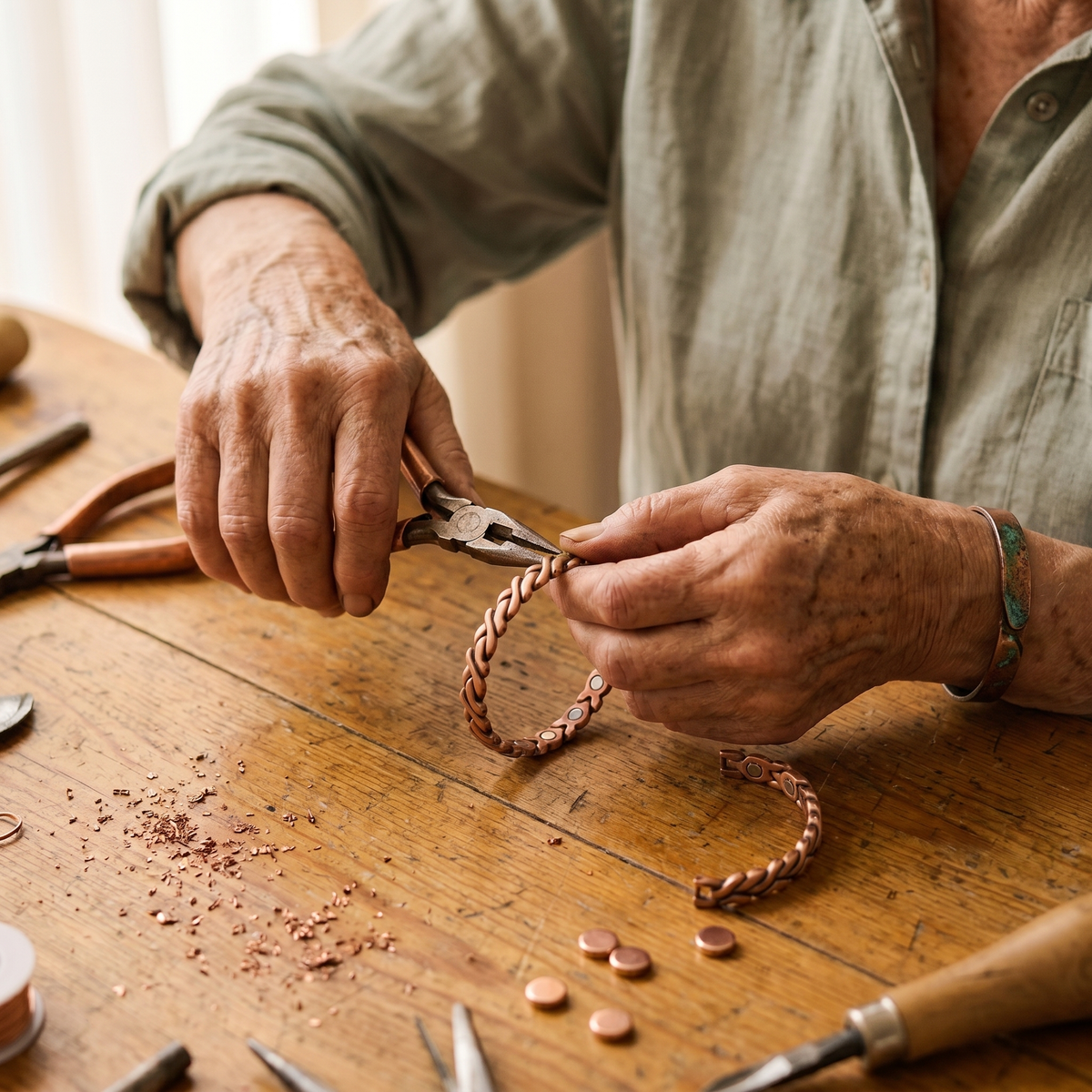 Pulsera de Tobillo de Cobre Dune