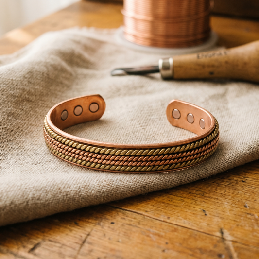 Pulsera de Cobre Ámbar