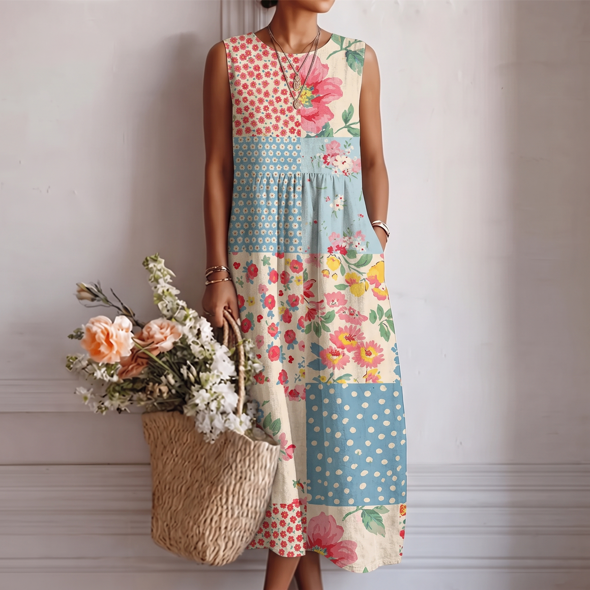AMELIA™ | VESTIDO MIDI DEL DÍA A DÍA
