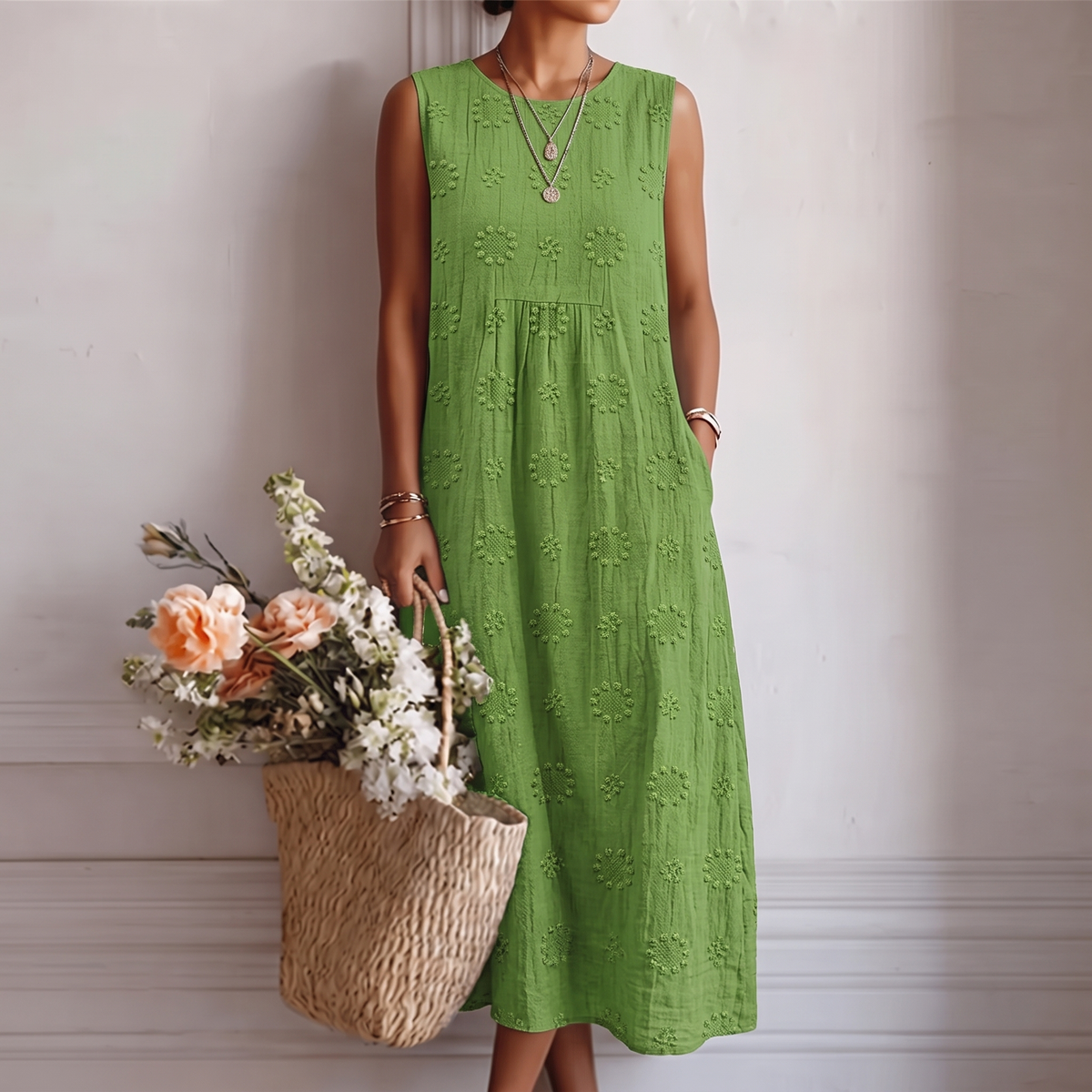 OLIVIA™ | VESTIDO MIDI FRESCO DEL DÍA A DÍA