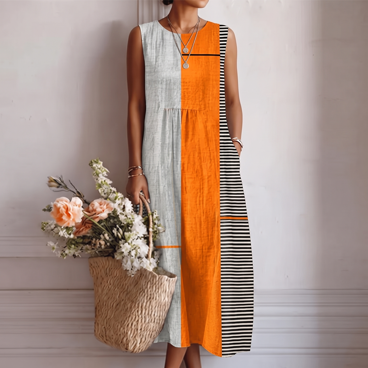 GENOVEVA™ | VESTIDO MIDI DEL DÍA A DÍA