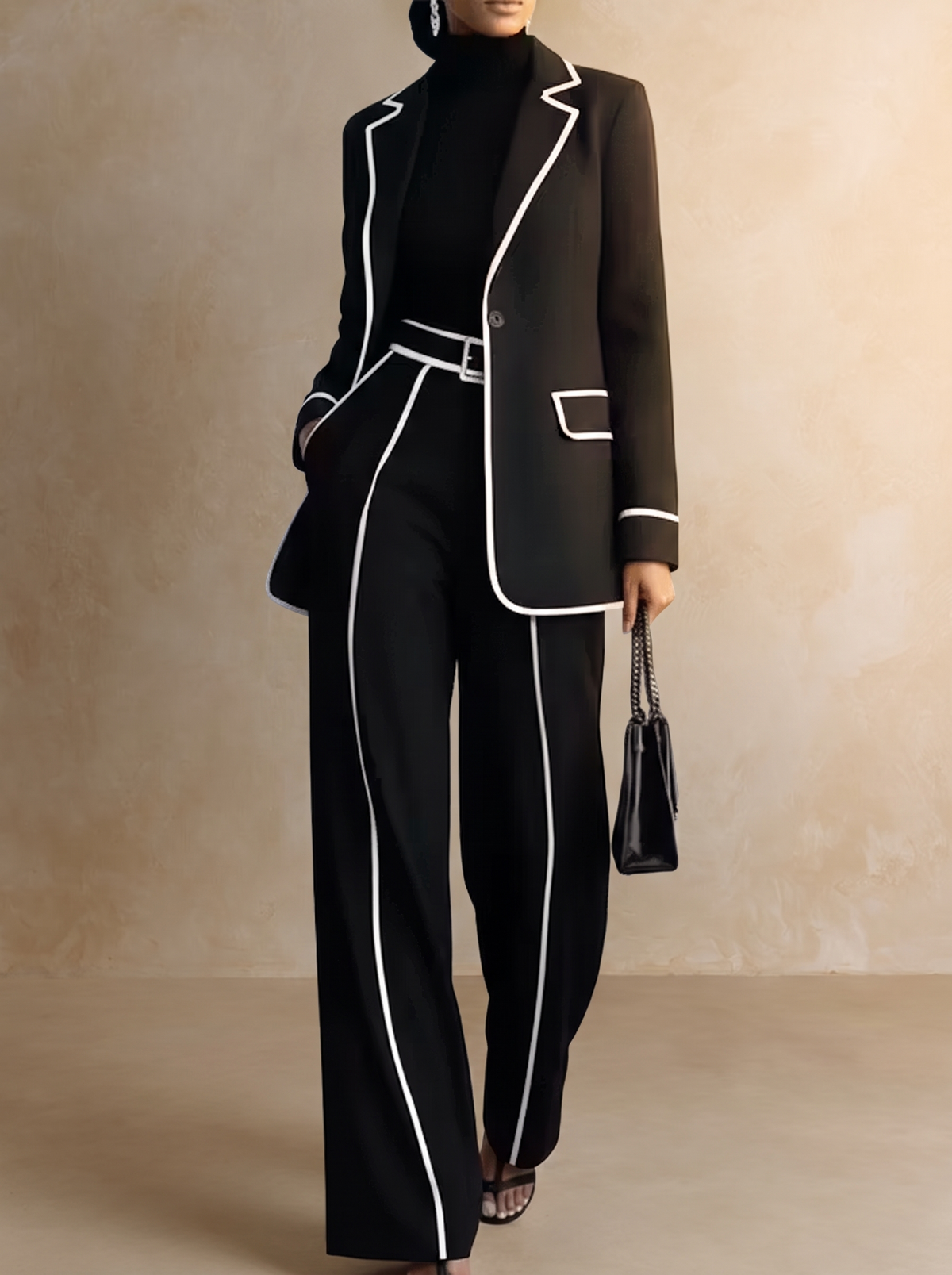 Claudia | Conjunto de Blazer y Pantalón Ancho