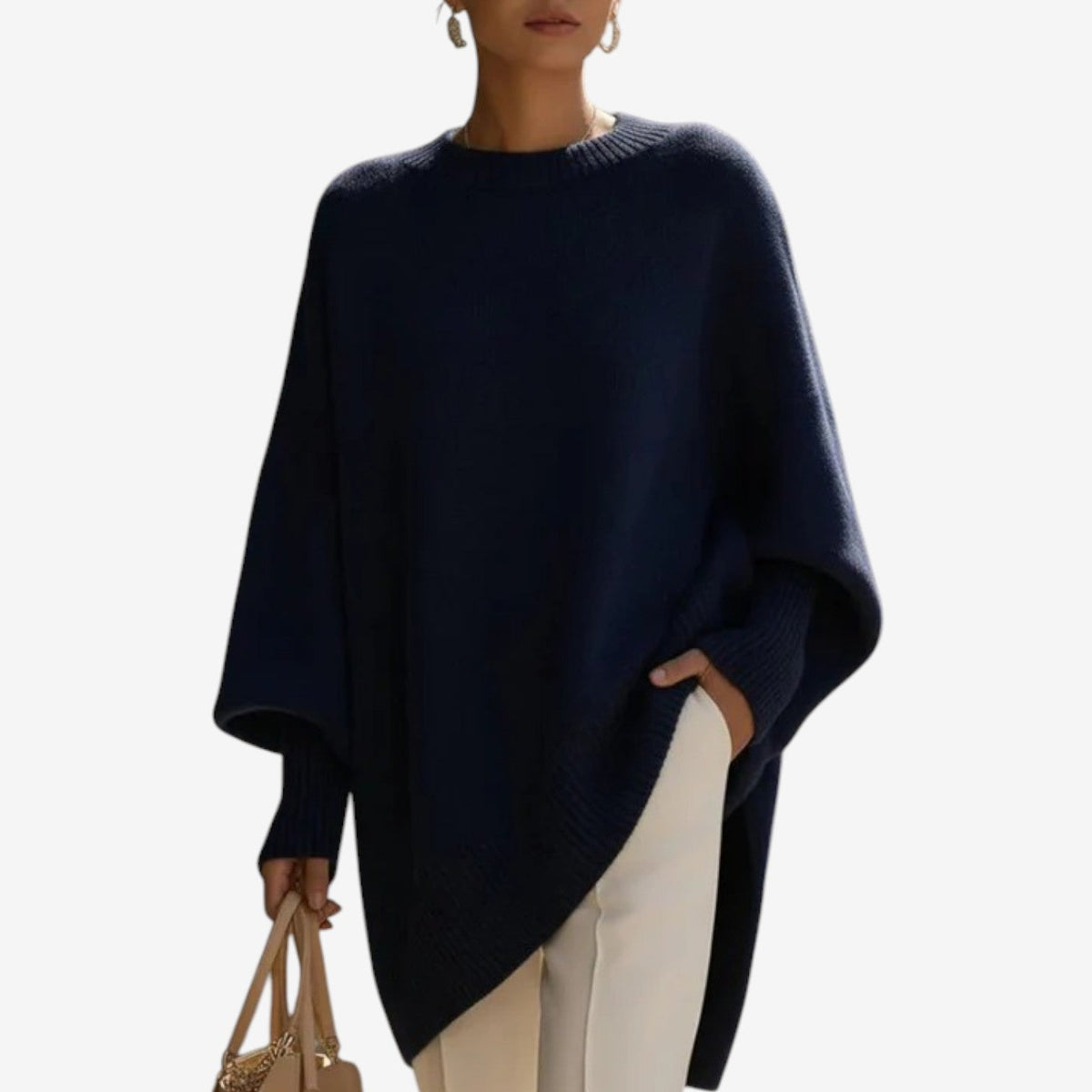 Helene | Draped Asymmetrical Poncho