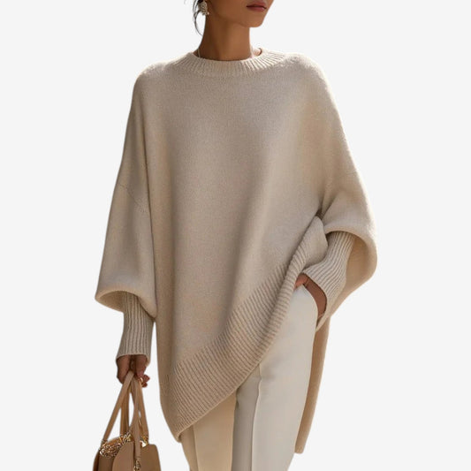 Helene | Draped Asymmetrical Poncho