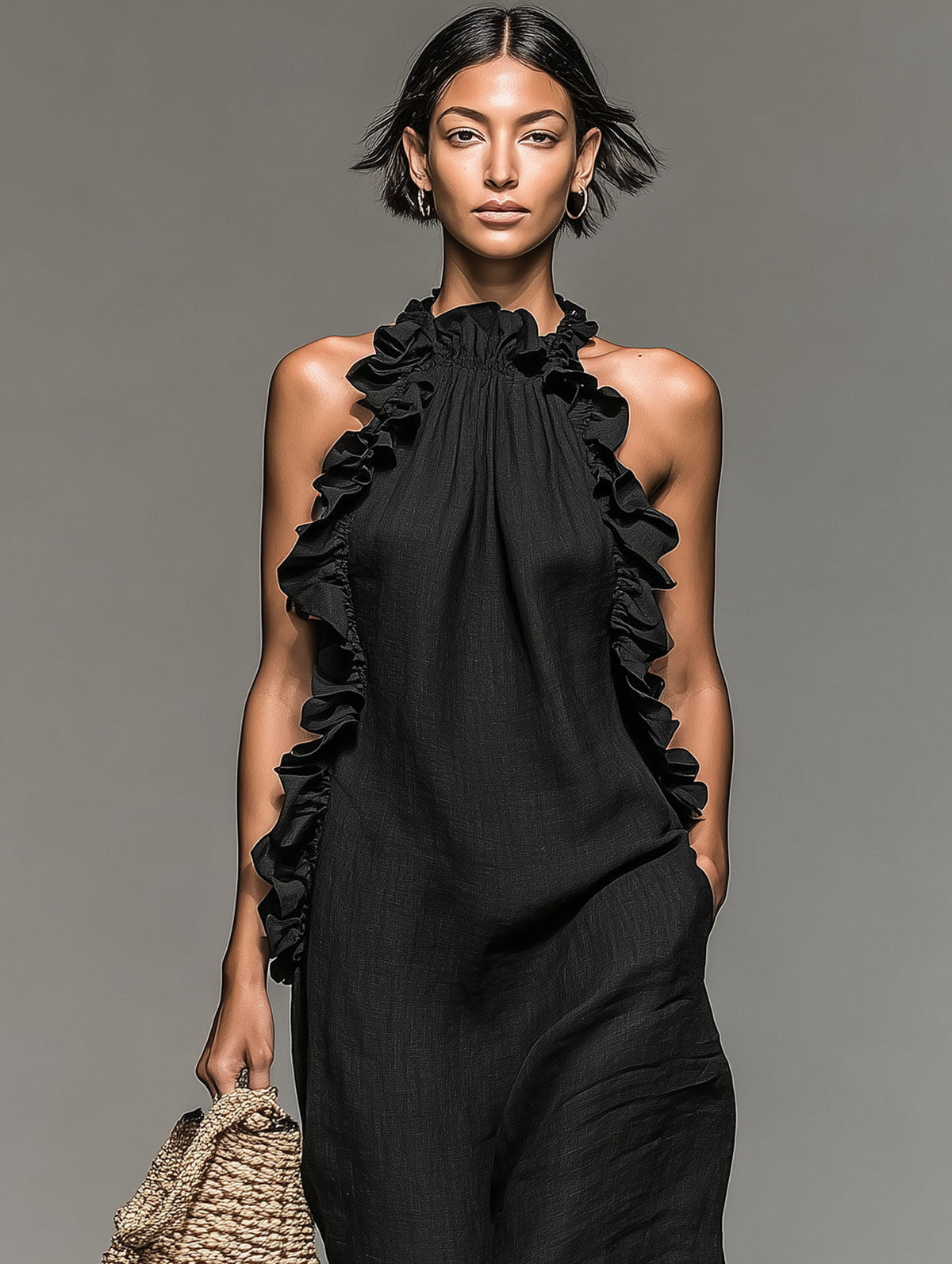 Hedwige | Vestido Largo con Bolsillos Elegantes
