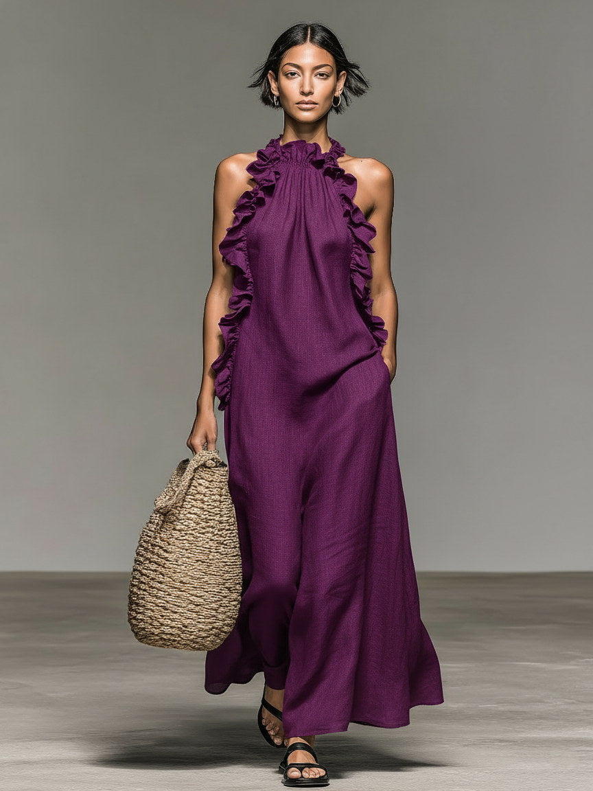 Hedwige | Vestido Largo con Bolsillos Elegantes