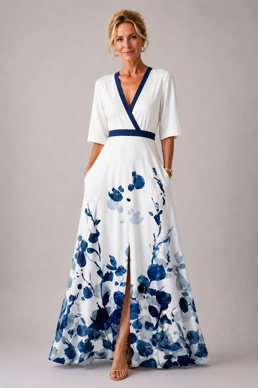 Julie | Vestido Floral de Mangas 3/4