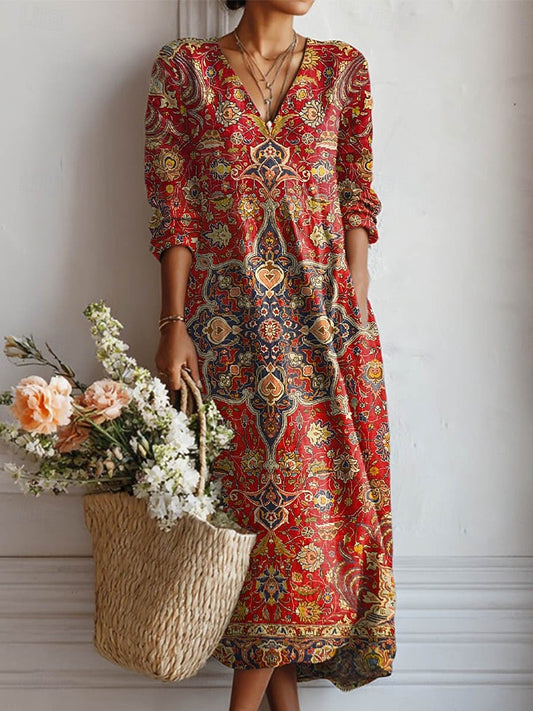 FILOMENA™ | VESTIDO LARGO BOHEMIO