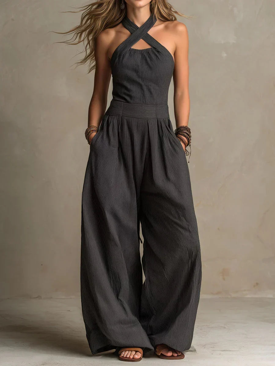 VELAMAR | MONO ELEGANTE CON ESCOTE CRUZADO