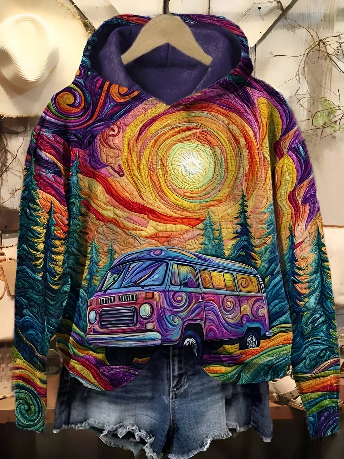 Oriana | Sudadera Artística con Capucha