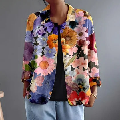 Helene | Chaqueta Frontal Abierta Blossom