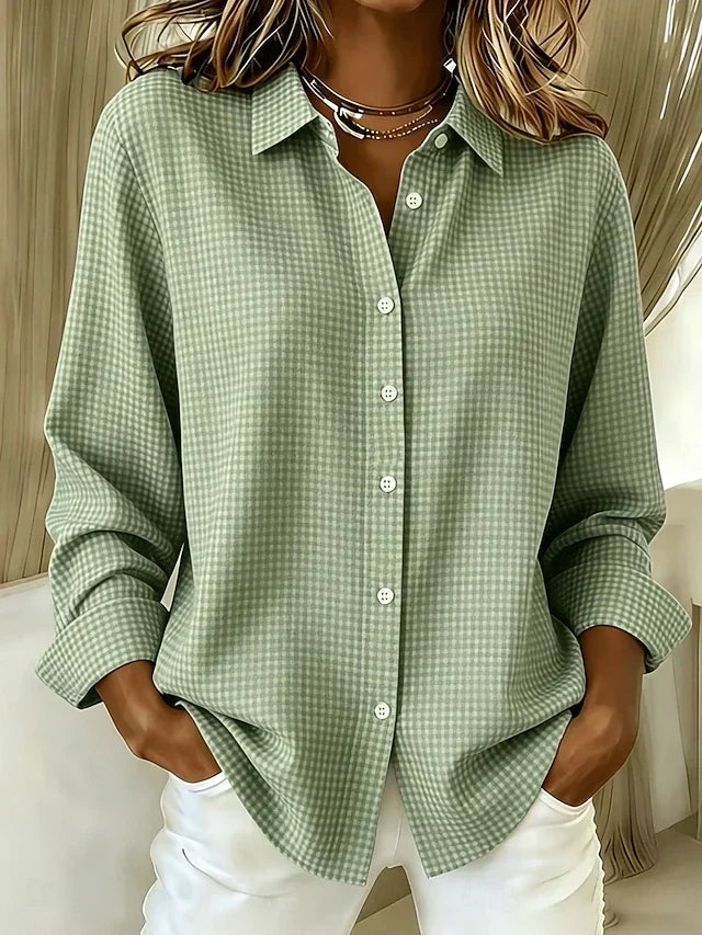 Fernanda | Blusa Casual de Cuadros