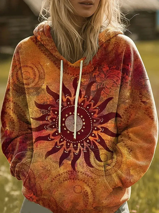 Eliza | Sudadera Bohemia con Diseño Sunburst